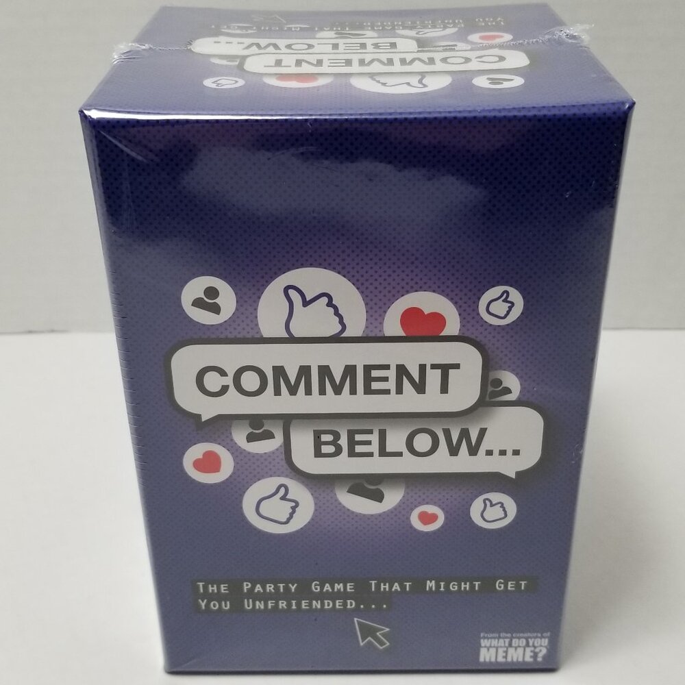 Comment Below Adult Party Game by What Do You Meme SEALED NEW